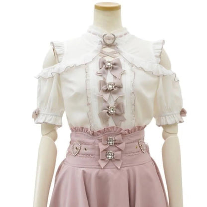 Lolita Lace Bow Off Shoulder BlouseShirts & BlousesTorqelo.com