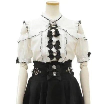 Lolita Lace Bow Off Shoulder BlouseShirts & BlousesTorqelo.com