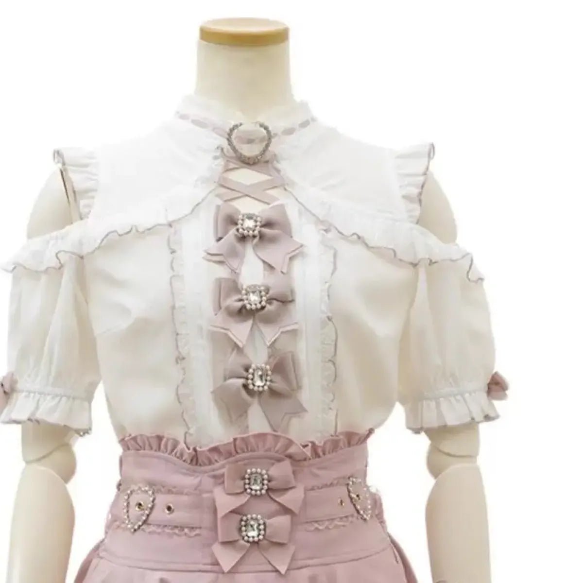 Lolita Lace Bow Off Shoulder BlouseShirts & BlousesTorqelo.com