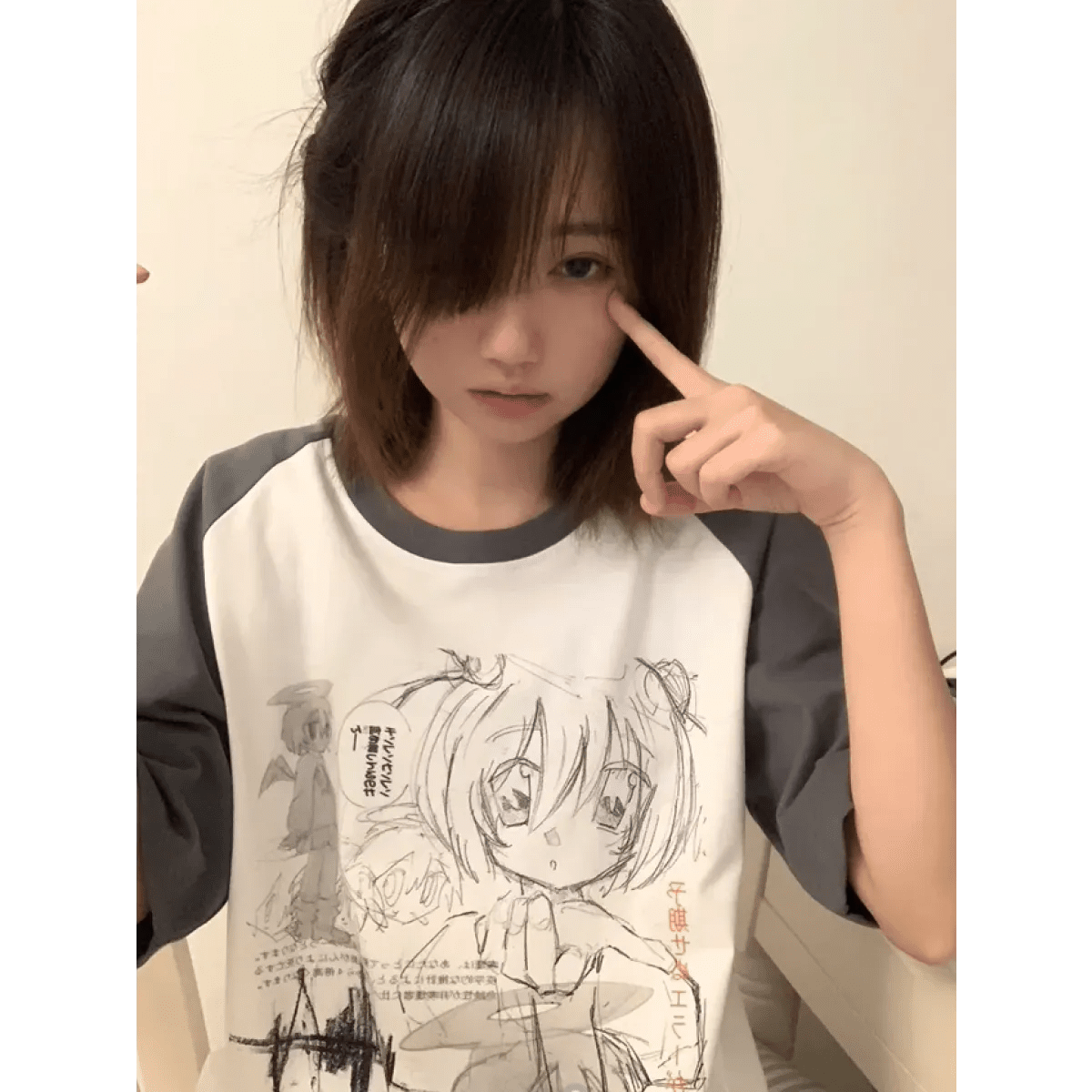 Loose Fit Cartoon Print T-Shirt HarajukuWomen T-shirtsTorqelo.com