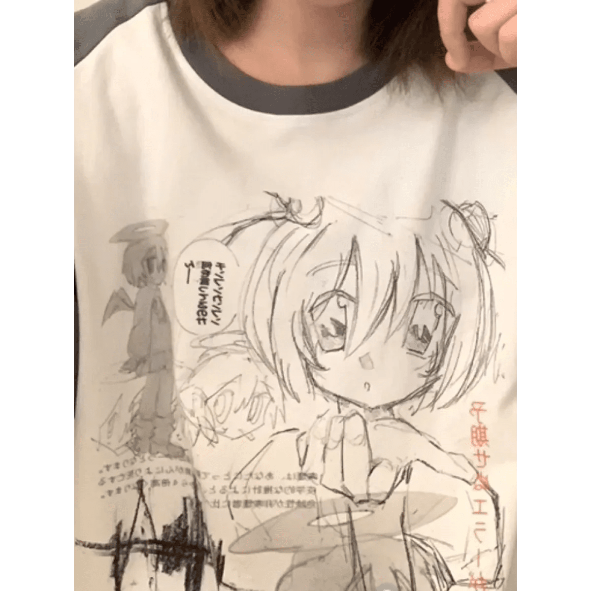 Loose Fit Cartoon Print T-Shirt HarajukuWomen T-shirtsTorqelo.com