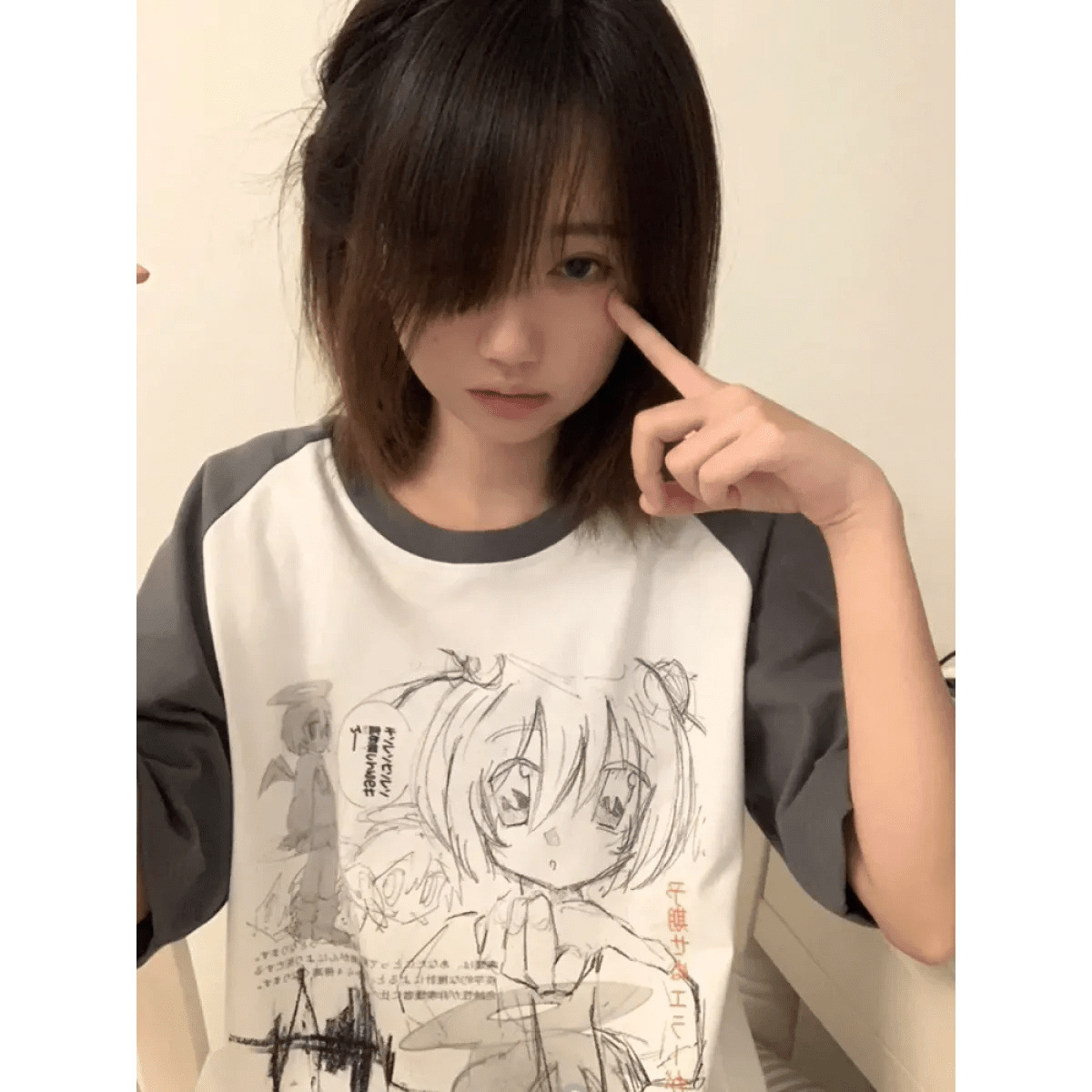 Loose Fit Cartoon Print T-Shirt HarajukuWomen T-shirtsTorqelo.com