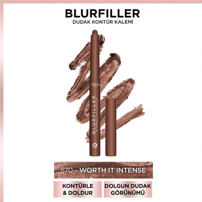 L'Oreal Paris Blurfiller 570 Worth It Intense Lip Liner 1.2g by Beauty Care Bag