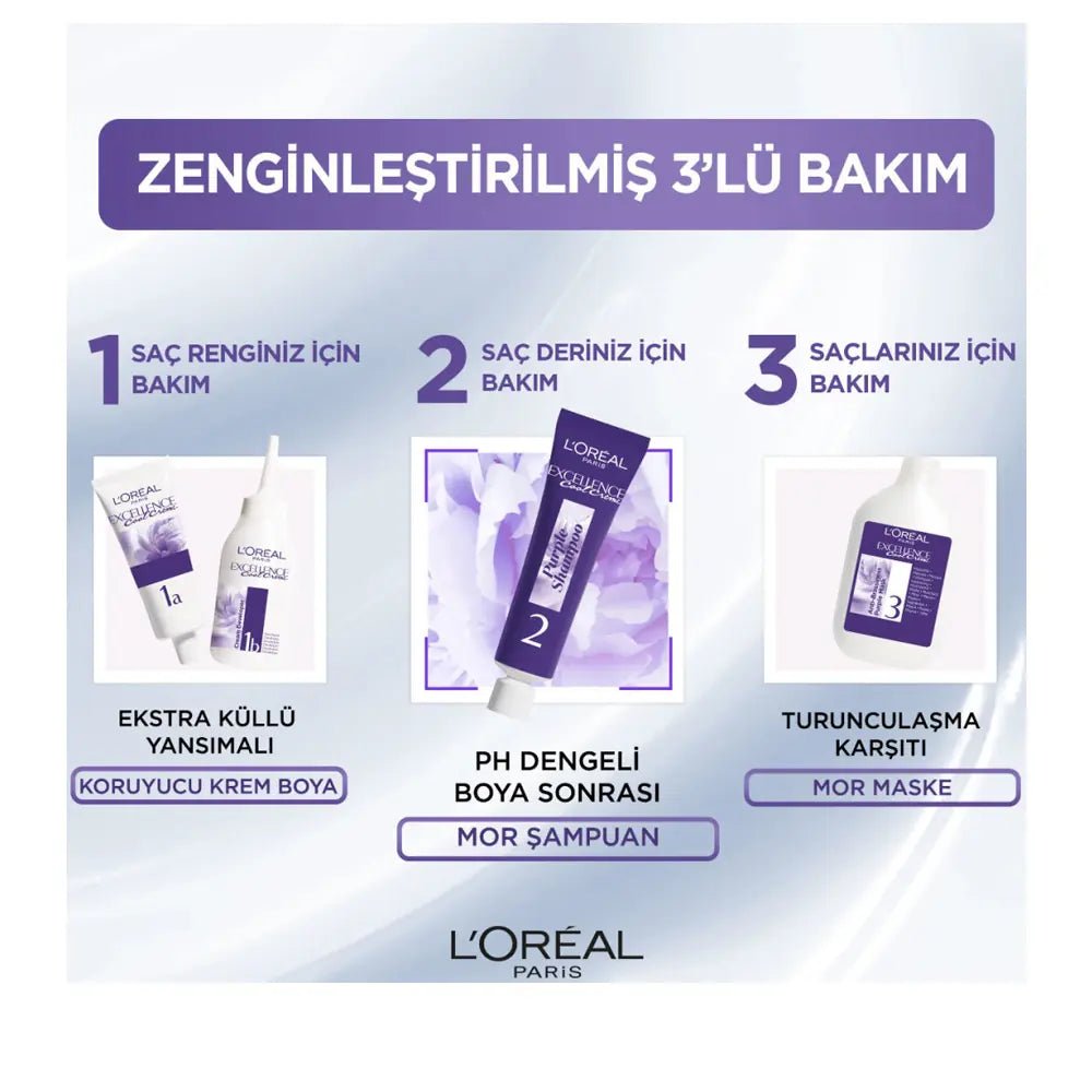 L'Oreal Paris Excellence Cool Creme 4.11 Extra Cool BrownHair CareTorqelo.com