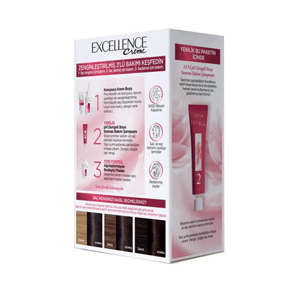 L'Oréal Paris Excellence Creme Hair Dye 3 Dark ChestnutHair CareTorqelo.com