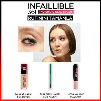 Loreal Paris Infaillable Automatic Eyeliner - Emerald Green, Long-Lasting & Smudge-ProofEyelinerTorqelo.com