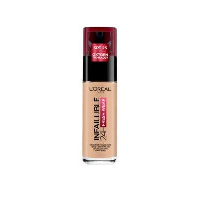 Loreal Paris Infaillible 24H Fresh Wear Foundation - Natural Rose Shade, Long Lasting Flawless Coverage MakeupFoundationTorqelo.com
