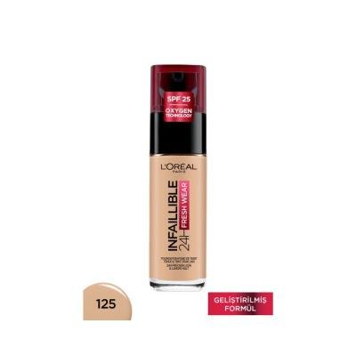 Loreal Paris Infaillible 24H Fresh Wear Foundation - Natural Rose Shade, Long Lasting Flawless Coverage MakeupFoundationTorqelo.com
