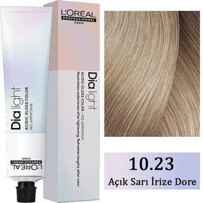 L'Oreal Professionnel Dia Light Ammonia-Free Hair Color 10.23 50ml by Beauty Care Bag