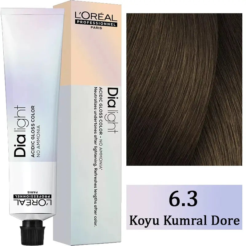 L'Oreal Professionnel Dia Light Ammonia-Free Hair Color 6.3 50ml by Beauty Care Bag