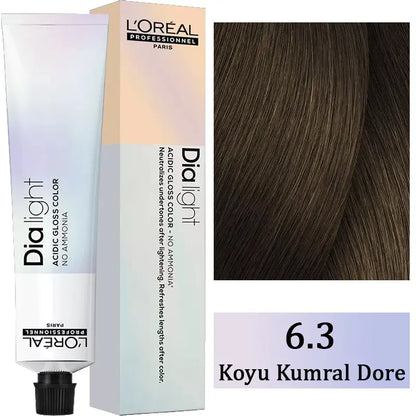 L'Oreal Professionnel Dia Light Ammonia-Free Hair Color 6.3 50ml by Beauty Care Bag