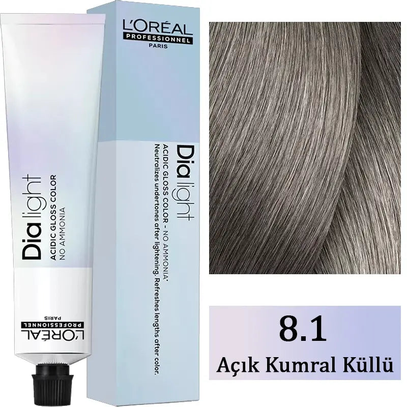 L'Oreal Professionnel Dia Light Demi-Permanent Hair Color 8.1 50ml by Beauty Care Bag