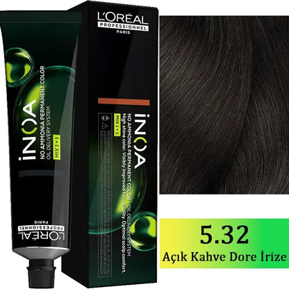 L'Oreal Professionnel Inoa Ammonia-Free Hair Color 5.32 60g by Beauty Care Bag