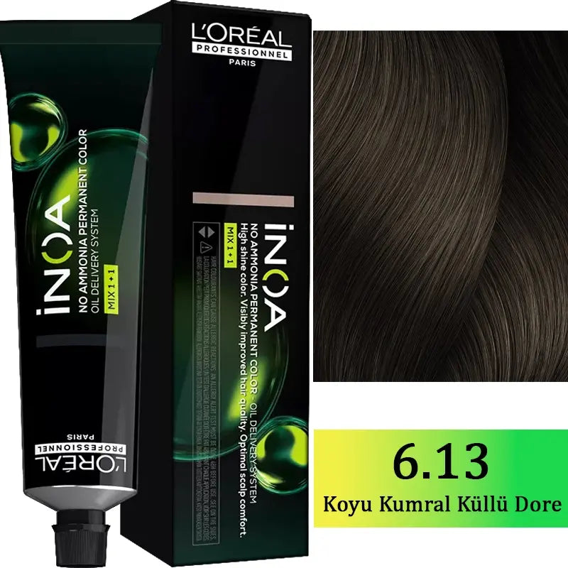 L'Oreal Professionnel Inoa Ammonia-Free Hair Color 6.13 60g by Beauty Care Bag