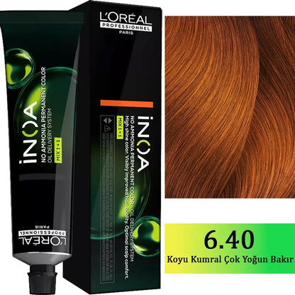 L'Oreal Professionnel Inoa Ammonia-Free Hair Color 6.40 60g by Beauty Care Bag