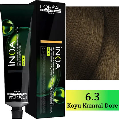 L'Oreal Professionnel Inoa Ammonia-Free Hair Color 6.3 60g by Beauty Care Bag