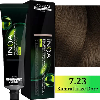 L'Oreal Professionnel Inoa Ammonia-Free Hair Color 7.23 60g by Beauty Care Bag