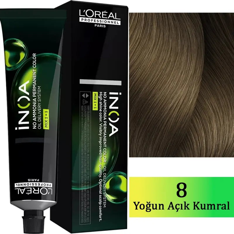 L'Oreal Professionnel Inoa Ammonia-Free Hair Color 8.0 60g by Beauty Care Bag