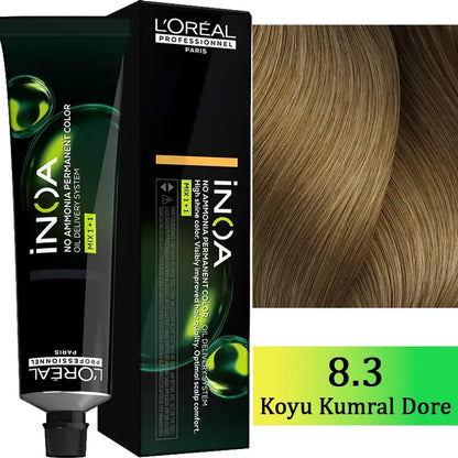 L'Oreal Professionnel Inoa Ammonia-Free Hair Color 8.3 60g by Beauty Care Bag