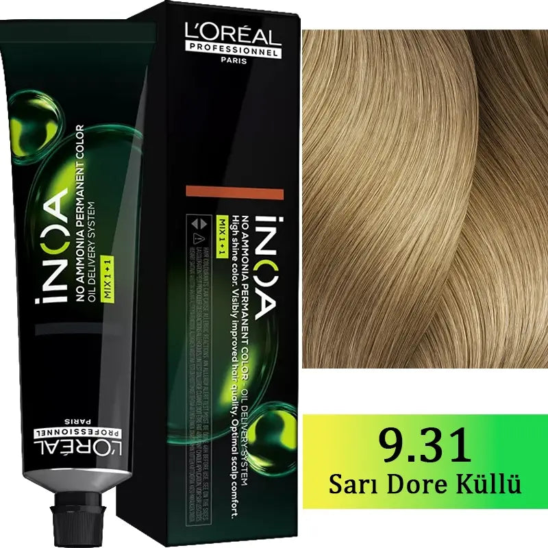 L'Oreal Professionnel Inoa Ammonia-Free Hair Color 9.31 60g by Beauty Care Bag
