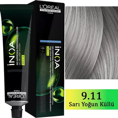 L'Oreal Professionnel Inoa Ammonia-Free Hair Color 9.11 60g by Beauty Care Bag
