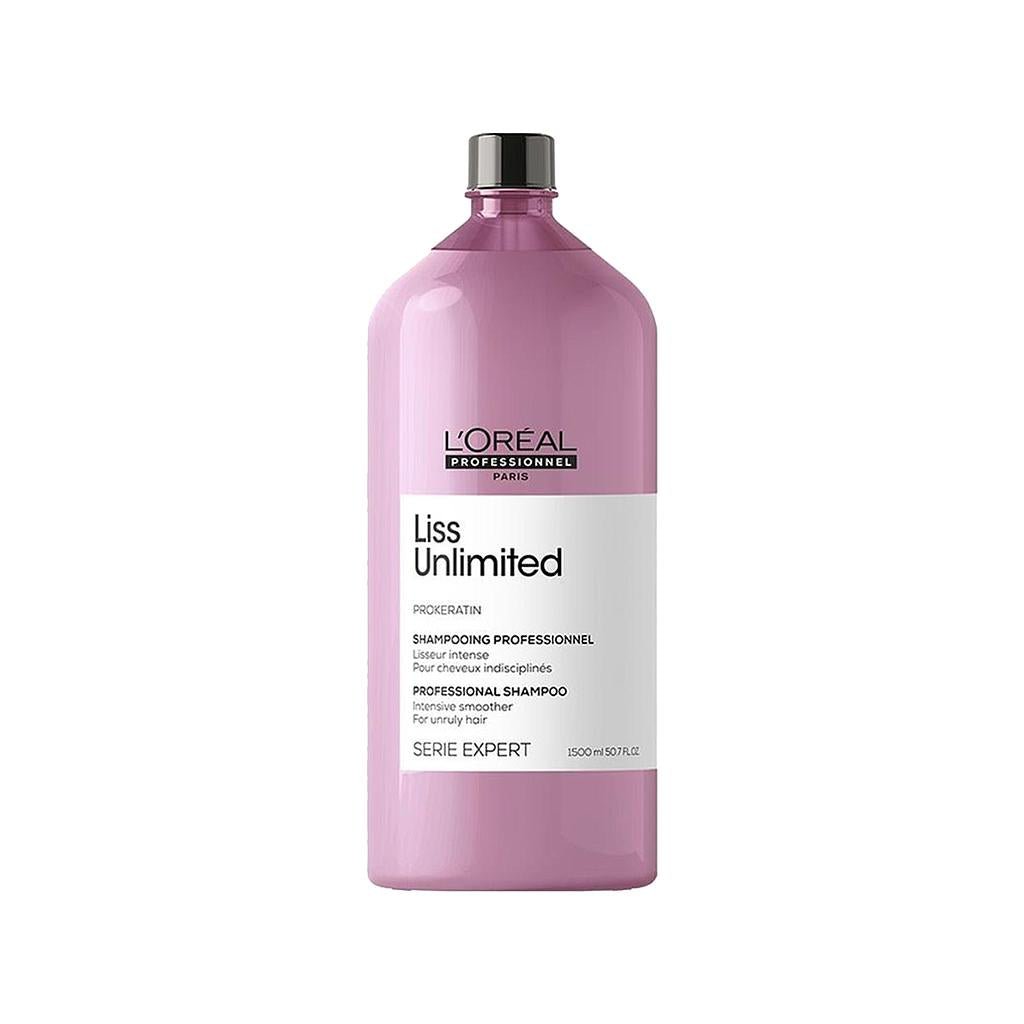 L'Oreal Professionnel Paris Liss Unlimited Shampoo - 1500ml Smoothing & Disciplining Hair Care for Unruly Hair, Professional QualityShampooTorqelo.com