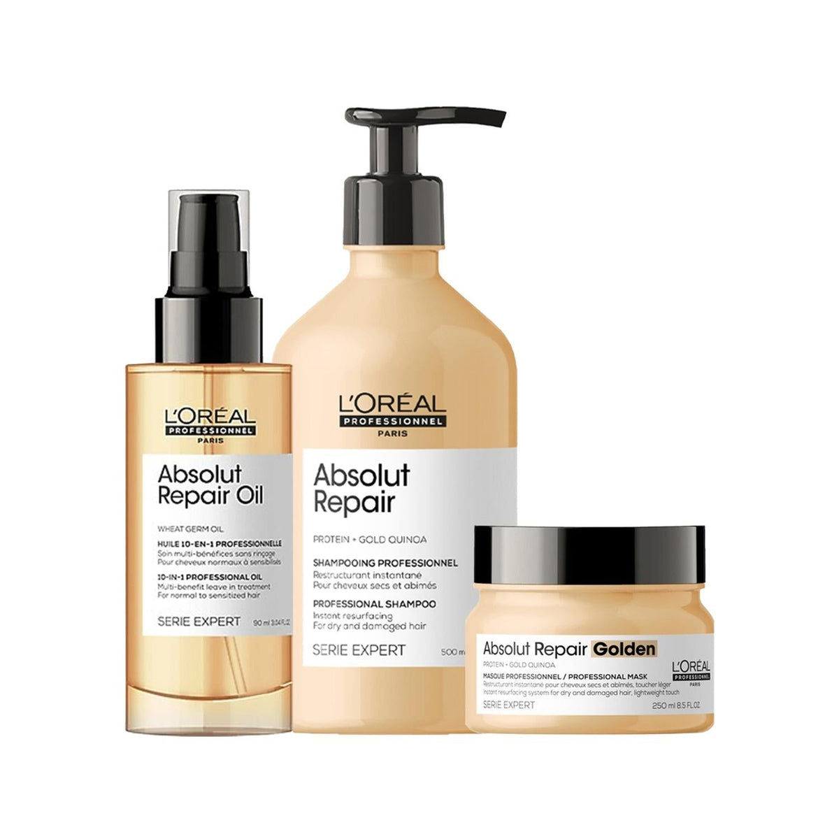 L'Oreal Professionnel Paris Serie Expert Absolut Repair Hair Repair Set for Damaged HairHair MaskTorqelo.com