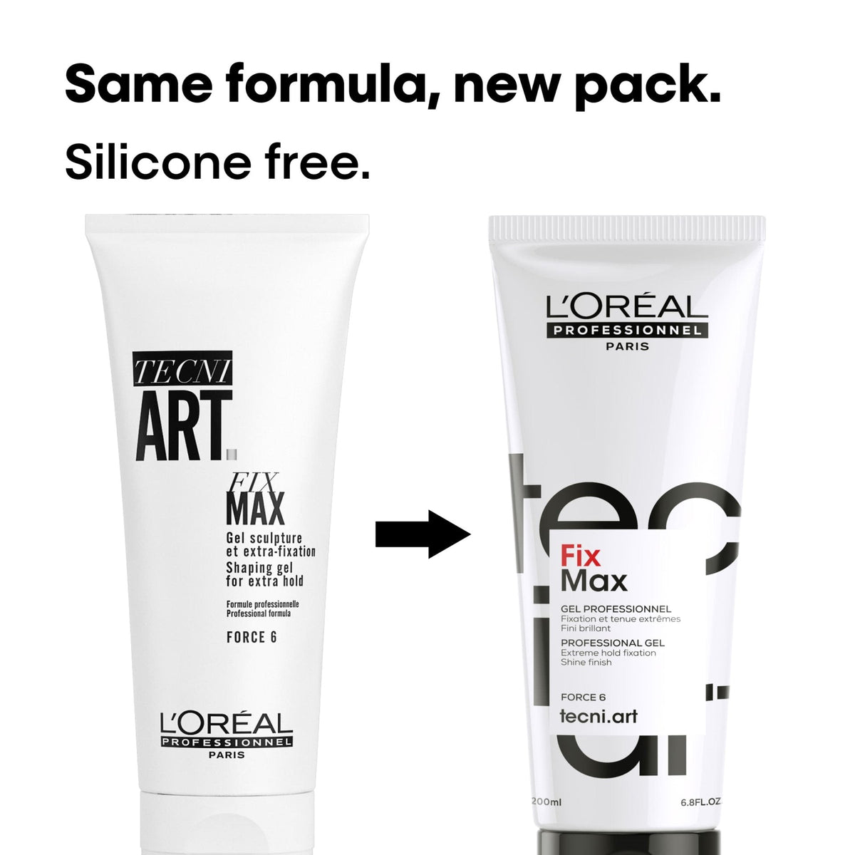 Loreal Professionnel Paris Tecni Art Fix Max Strong Hold Hair Styling Gel 200ml - Long-Lasting, Professional QualityHair StylingTorqelo.com