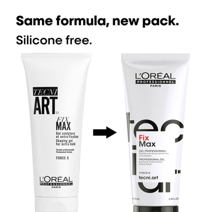 Loreal Professionnel Paris Tecni Art Fix Max Strong Hold Hair Styling Gel 200ml - Long-Lasting, Professional QualityHair StylingTorqelo.com