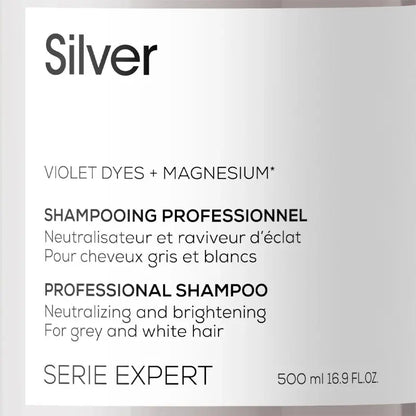 L'Oreal Professionnel Silver Shampoo Color Neutralizer 500ml by Beauty Care Bag
