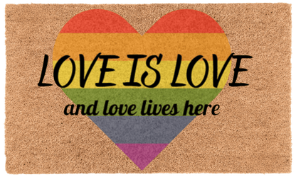 Love is Love Coir MatTorqelo.com