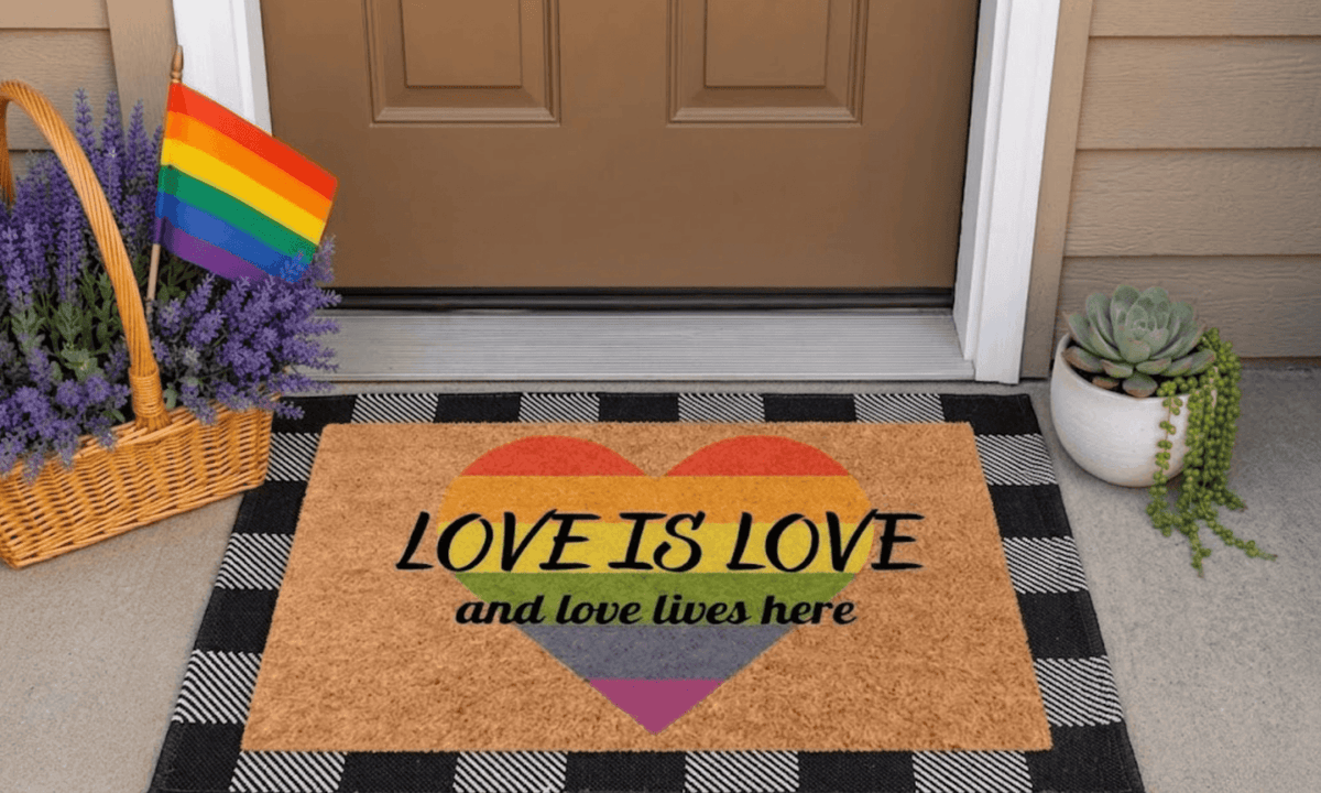 Love is Love Coir MatTorqelo.com