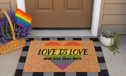 Love is Love Coir MatTorqelo.com