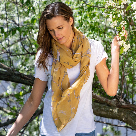 Lovely Birds & Butterflies ScarfScarves & BandanasTorqelo.com