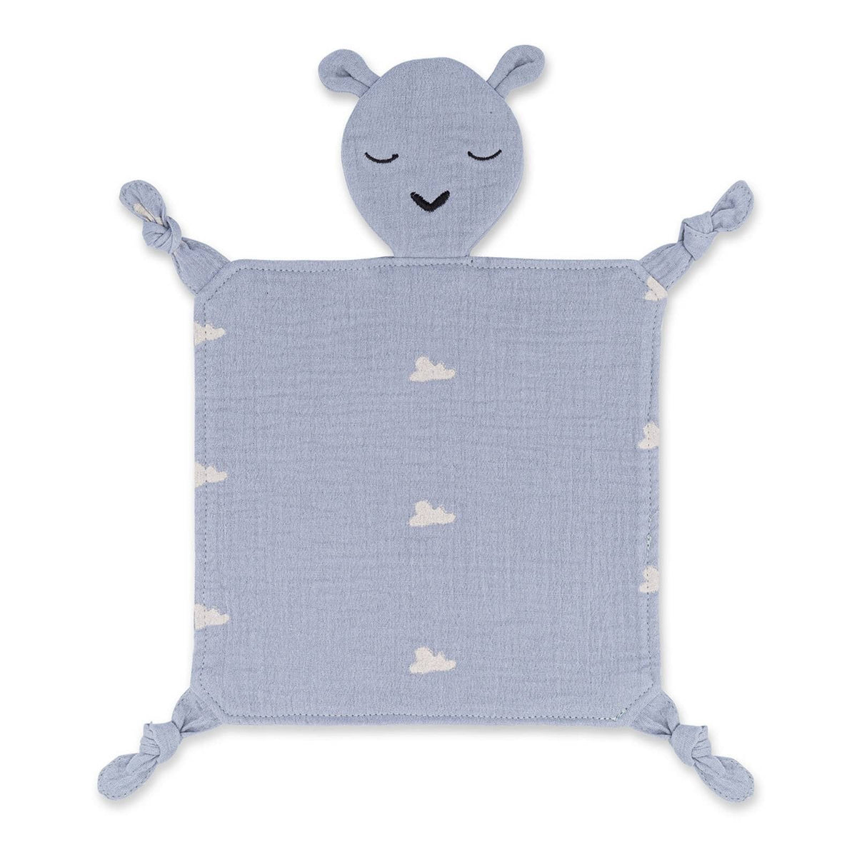 Parker Baby Co. Windy 100% muslin lovey with knotted corners