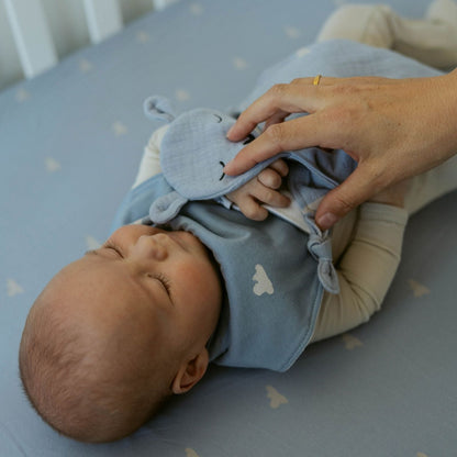 Little one with the Parker Baby Co. Windy muslin lovey