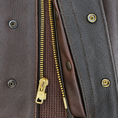 Legendary Lowlife Z Dark Chocolate Leather Vest by Legendary USA