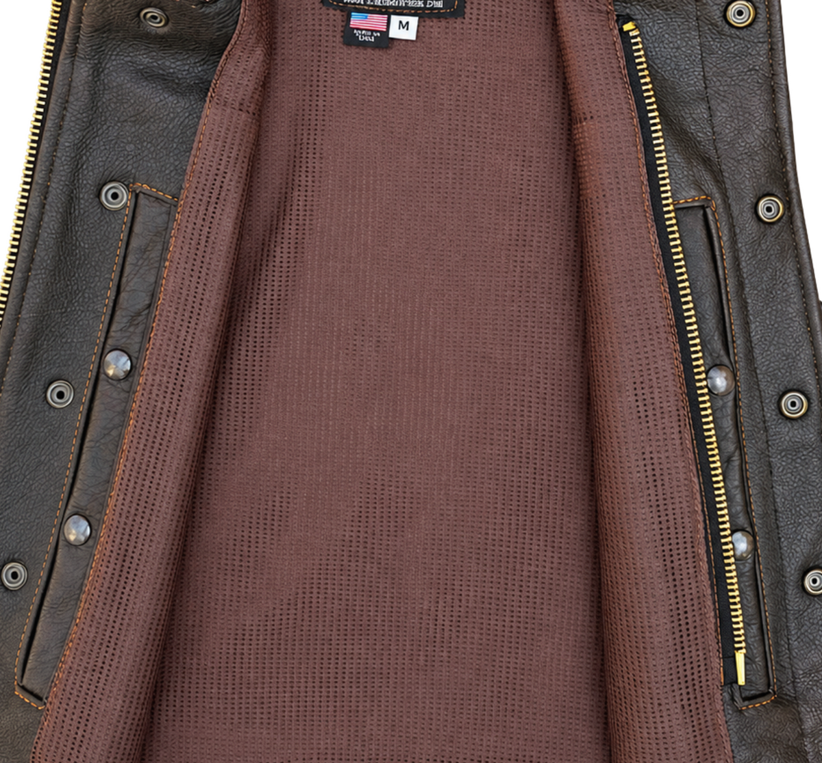 Legendary Lowlife Z Dark Chocolate Leather Vest by Legendary USA