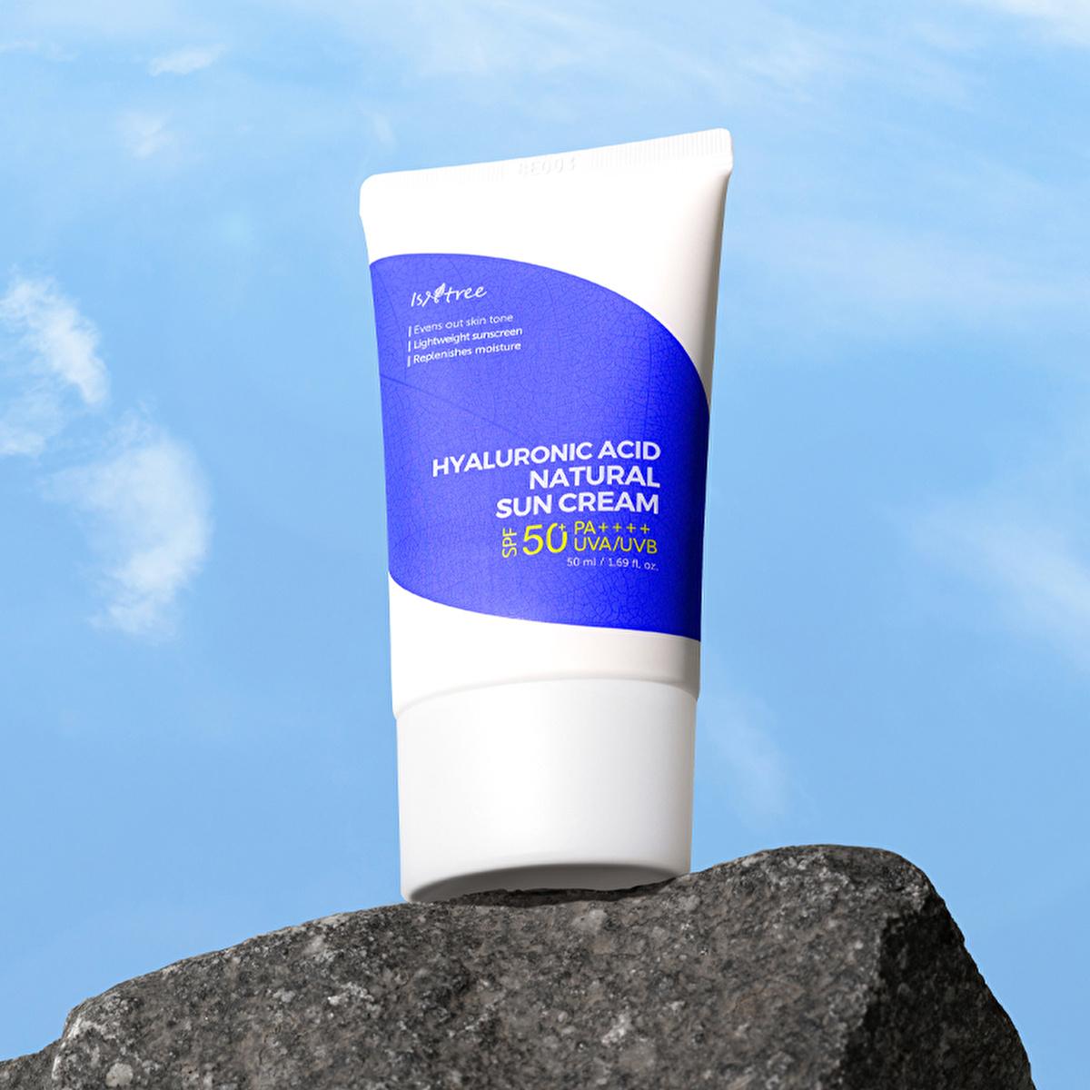 Isntree Hyaluronic Acid Natural Sunscreen SPF 50+ PA++++ - Ultimate Hydration & UV Protection for Sensitive Skin (1.69 fl oz) by Beauty Care Bag