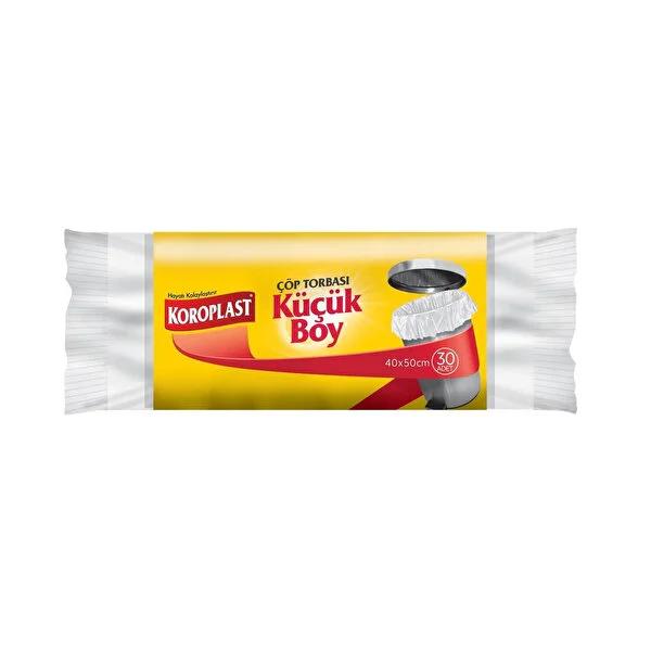 Koroplast Small Trash Bags - 30 Count, Hygienic Waste Management for Household Cleaning Supplies by Beauty Care Bag