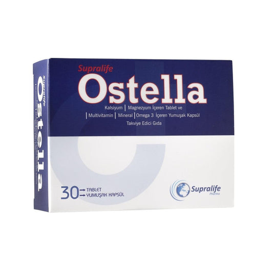 Supralife Ostella Dietary Supplement 30 Tablets & 30 Capsules by Beauty Care Bag