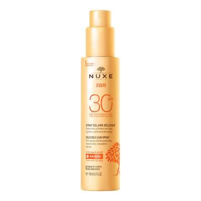 Nuxe Sunscreen Spray SPF30 - Anti-Aging, Moisturizing Sun Protection for Face & Body by Beauty Care Bag