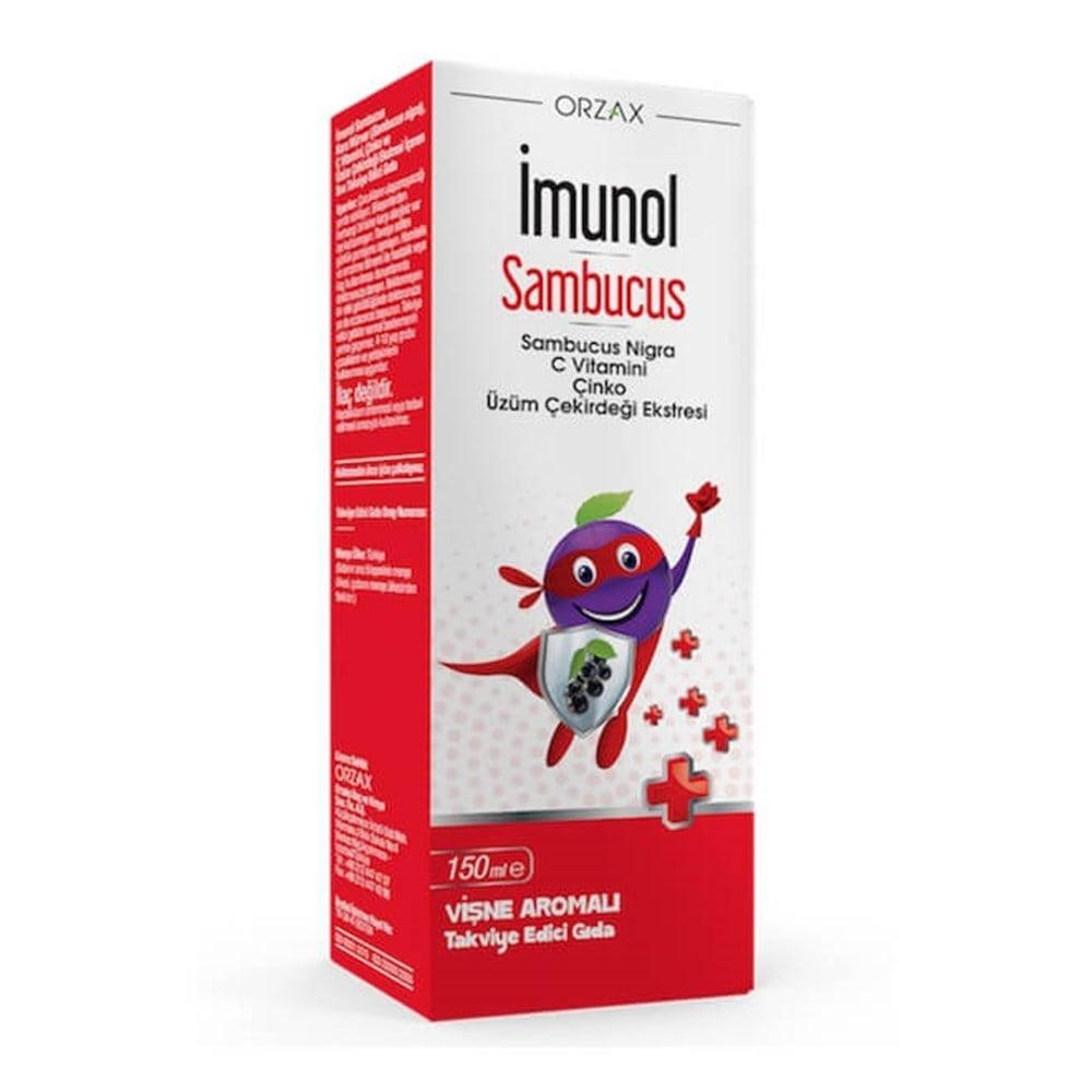 _munol Sambucus 150 ml - Natural Immune Support Supplement with Elderberry Extract, Vitamin C & Zinc by Beauty Care Bag