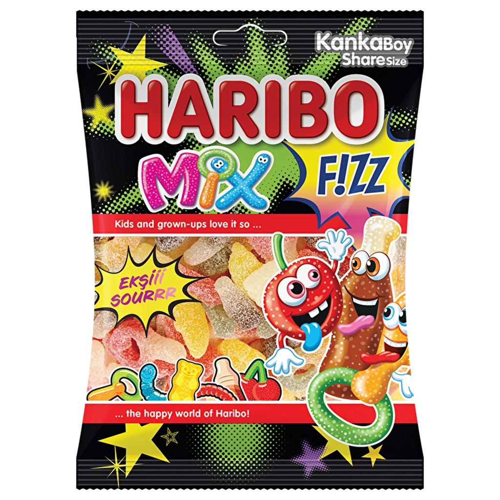 Haribo Fizz Mix Sour Fruit Flavored Gummy Candy 70g by Beauty Care Bag