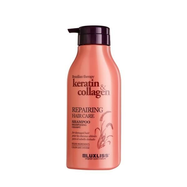 Luxliss keratin collagen repairing shampoo, 500 ml