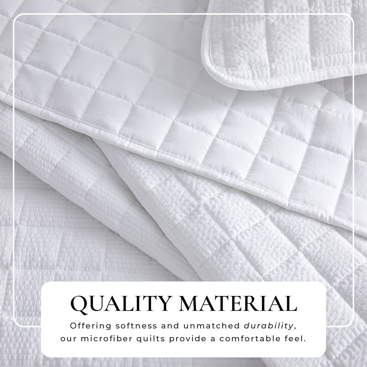 Box-Stitched Seersucker Quilt Set - Seersucker Collection by Great Bay Home