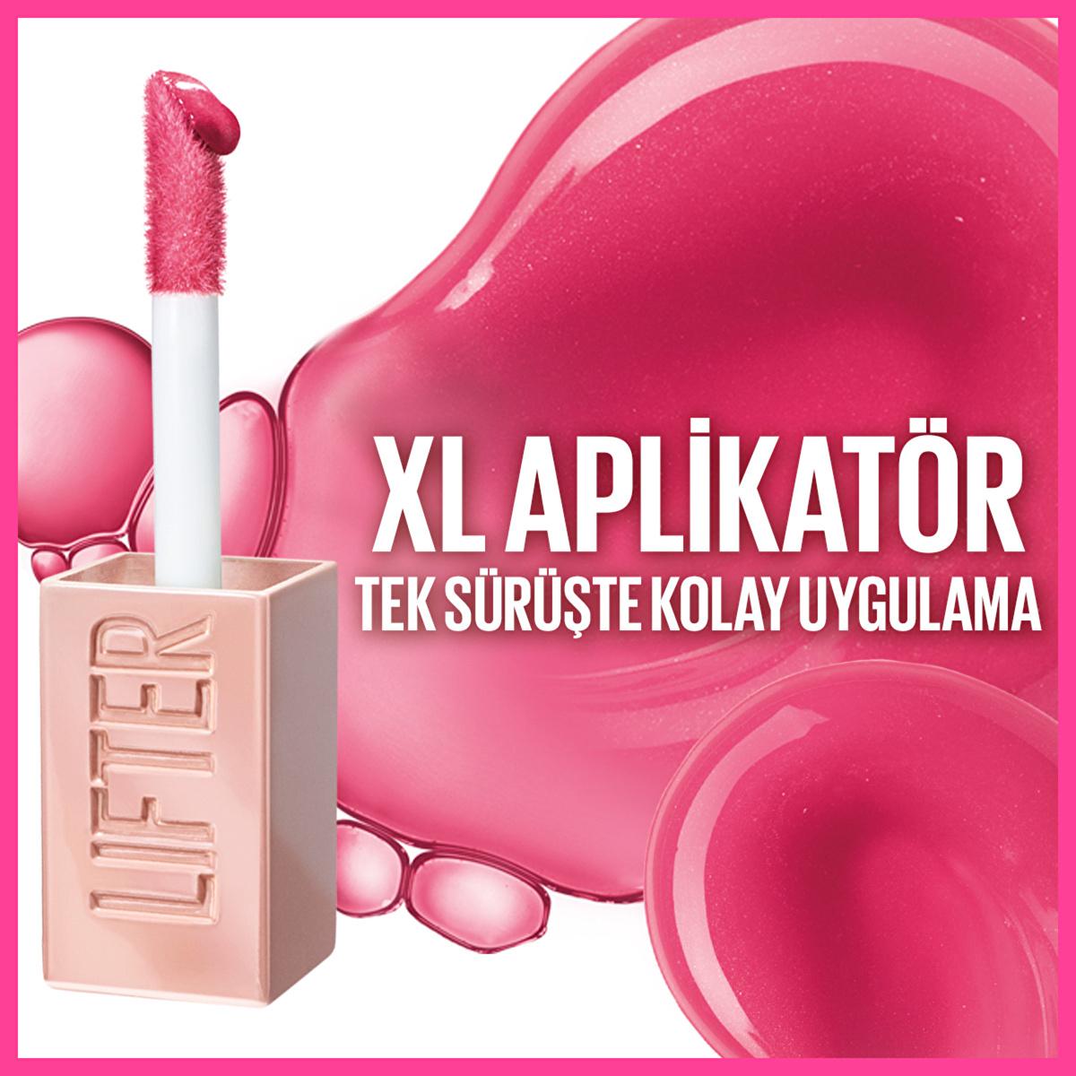 Maybelline Lifter Gloss - Moisturizing & Lifting Lip Gloss with Hyaluronic Acid, Non-Sticky Formula by Beauty Care Bag
