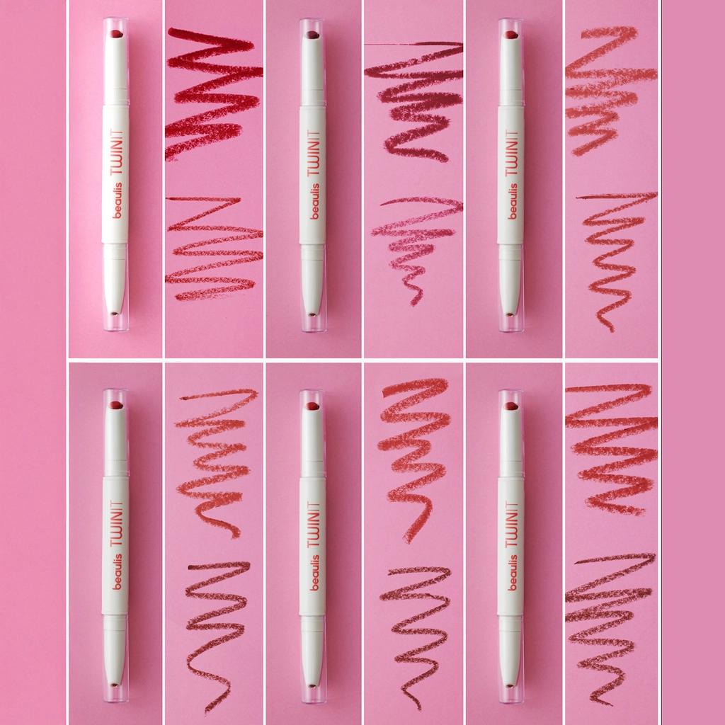 Beaulis Twin It Double-Sided Lipstick & Lip Liner 314 Scarlet by Beauty Care Bag