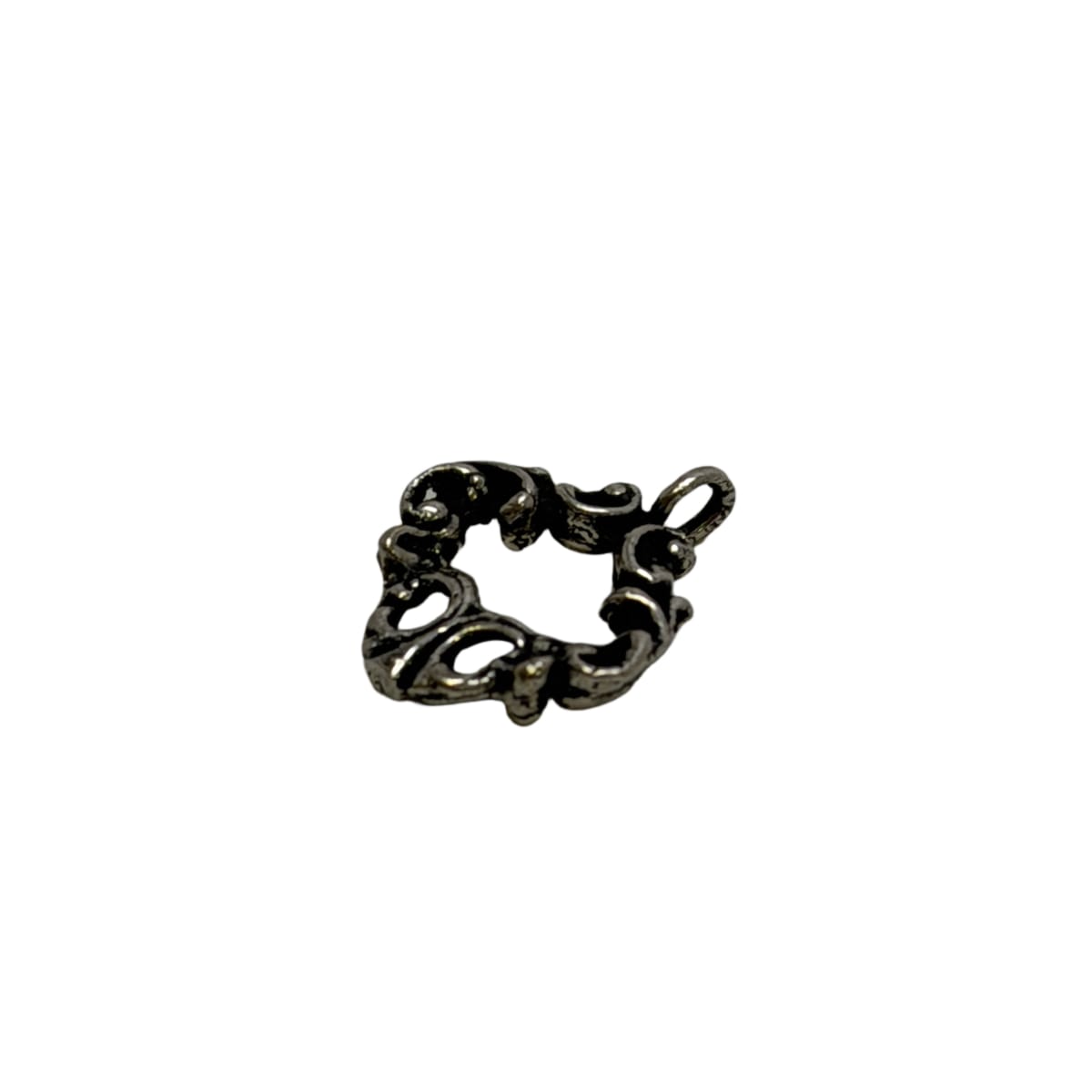 Sterling Silver Filigree Diamond Pendant 20mm - Ornate Scrollwork Charm by Continental Bead Suppliers