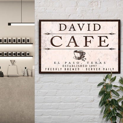 Cafe Sign II by Tailored Canvases